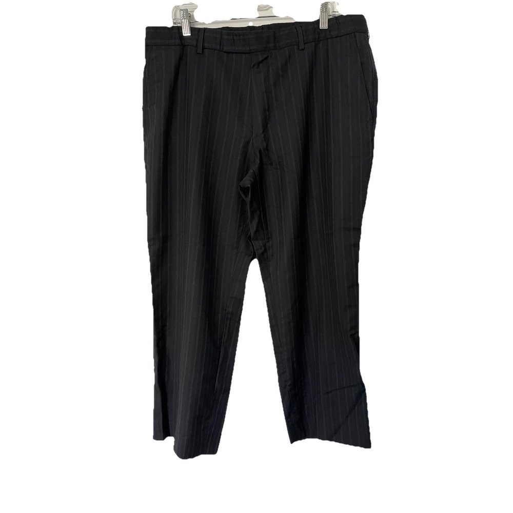 Hugo Boss Men's Pinstriped Dress Pants 36/26 By Measurements USA 100% Wool
